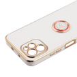 Obal na mobil pre Huawei Nova Y61 , Electro Ring, biele