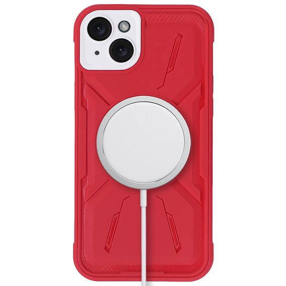 Puzdro pre iPhone 15, ERBORD Armor Mag, červené