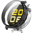 Puzdro 2v1 + tvrdené sklo pre Huawei Watch GT 5 Pro 42mm, čierne