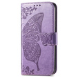 Klapkové puzdro pre Motorola Edge 50 Ultra, Butterfly, fialové