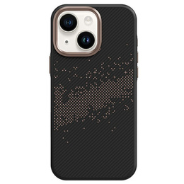 Puzdro pre iPhone 14 / iPhone 13, Milky Way, zlaté