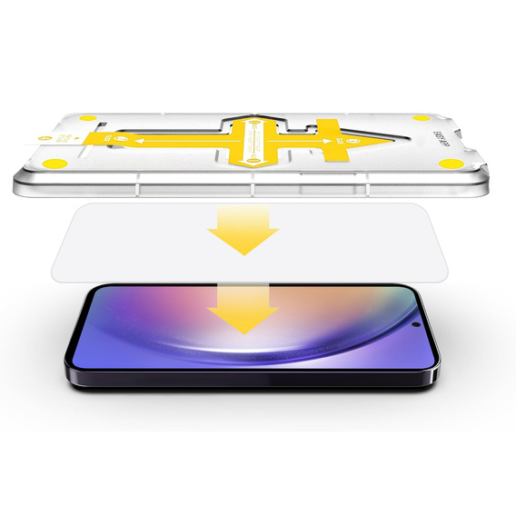2x Tvrdené sklo pre Samsung Galaxy S24+ Plus / S25+ Plus, ERBORD Easy App 9H Screen Protector