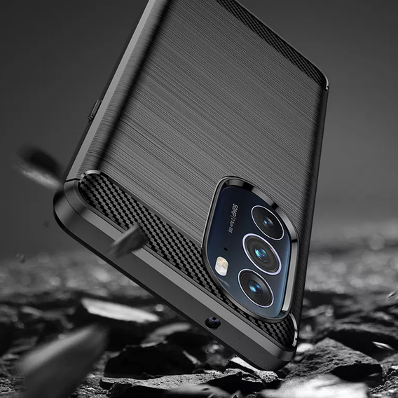 Obal na mobil pre Motorola Edge 30 Pro, Carbon, čierne