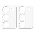 2x ERBORD Tvrdené sklo na fotoaparát pre Realme 12 Pro / 12 Pro+, priehľadné
