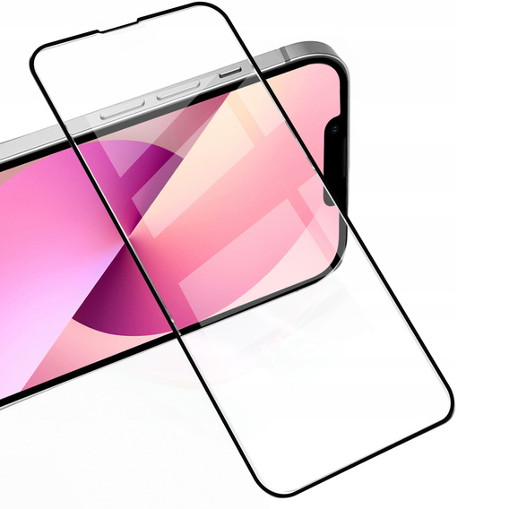 2x tvrdené sklo pre iPhone 13 Mini, ERBORD 3D pre celý displej