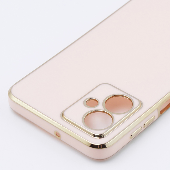Puzdro pre Motorola Moto G54 5G, Glamour CamShield, ružové rose gold
