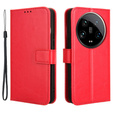 Klapkové puzdro pre Xiaomi 14 Ultra, Crazy Horse Wallet, červené