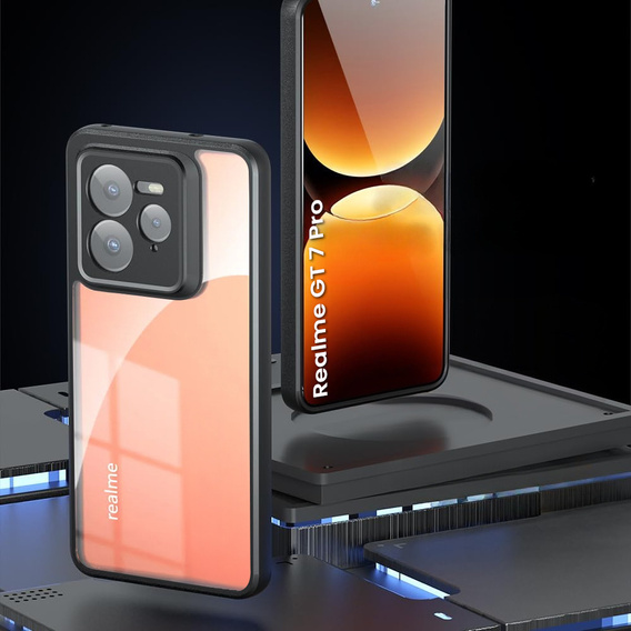 Obal na mobil pre Realme GT 7 Pro, Fusion Hybrid, priehľadné