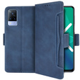 Klapkové puzdro pre Vivo V21 LTE / 5G, Card Slot, modré