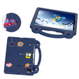 Detské puzdro pre iPad Air 10.9" 2022/2020 (5/4 gen.) / Pro 11" 2022/2021/2020 (4/3/2 gen.), Cute Patterns, so stojanom, tmavomodré
