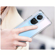 Obal na mobil pre Oppo Reno 10 / 10 Pro, Fusion Hybrid, priehľadné