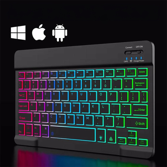 Puzdro + klávesnica Apple iPad Pro 11" 5 gen. 2024, Leather Pen Slot TouchPad, čierne