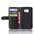 Klapkové puzdro pre Samsung Galaxy S7, Wallet, čierne