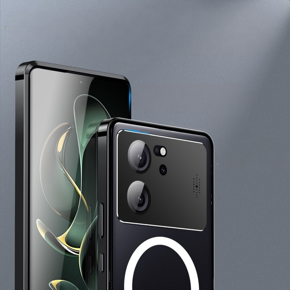 Ochranné puzdro na fotoaparát pre Xiaomi 13T / 13T Pro, CamShield MagSafe, transparentné / čierne
