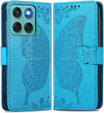 Klapkové puzdro pre Motorola Edge 60 / 60 Fusion, Butterfly, modré