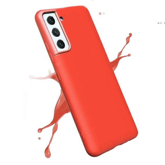 Obal na mobil pre Samsung Galaxy S21+ Plus, Silicone Lite, červené