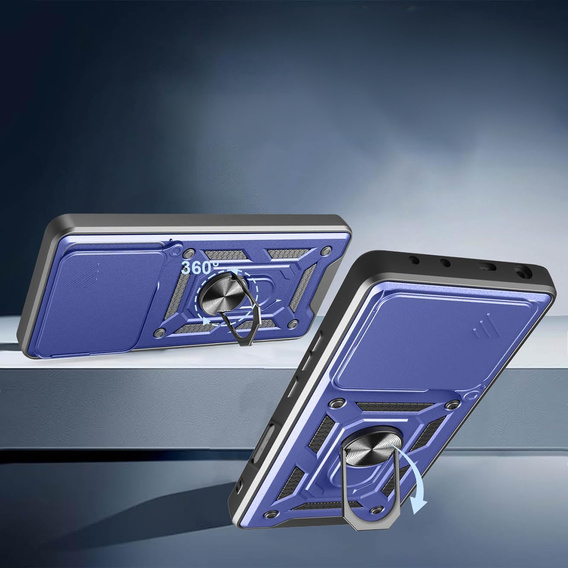 Obal na mobil pre Honor 400 Lite, CamShield Slide, modré