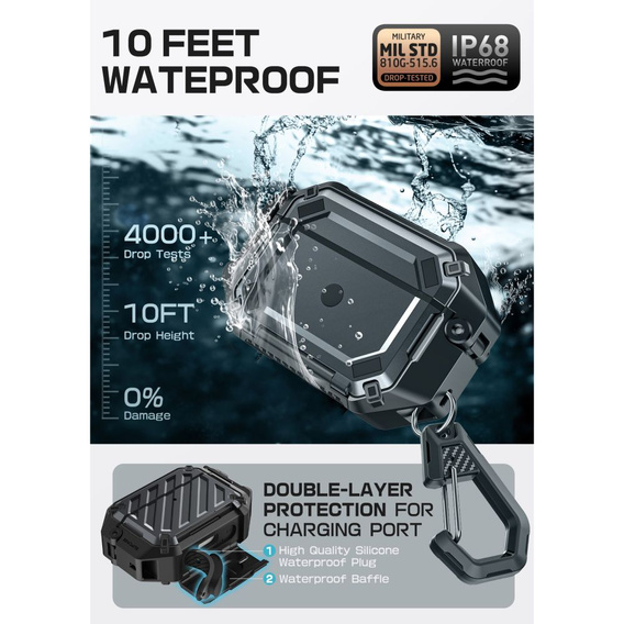 Ochranné puzdro Supcase Unicorn Beetle Pro MagSafe IP68 pre Apple AirPods Pro 3