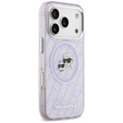 Karl Lagerfeld IML Glitter Karl & Choupette Heads Logo MagSafe puzdro pre iPhone 17 Pro
