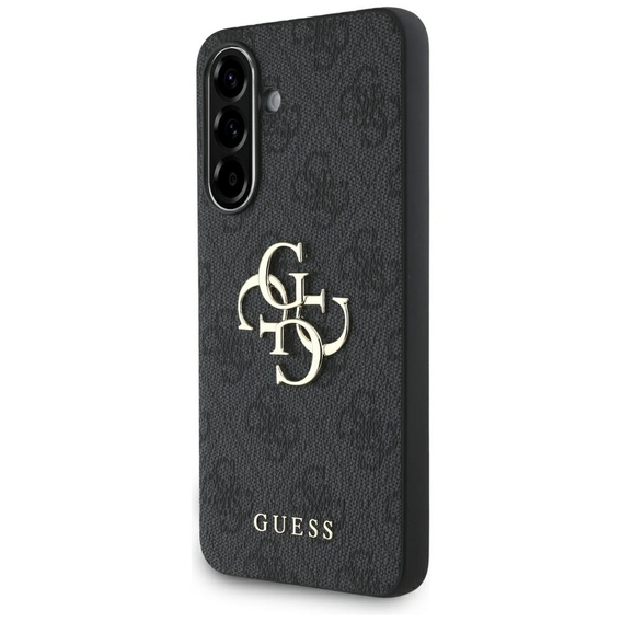 GUESS Obal na mobil pre Samsung Galaxy A56 5G, 4G Big Metal Logo, čierne