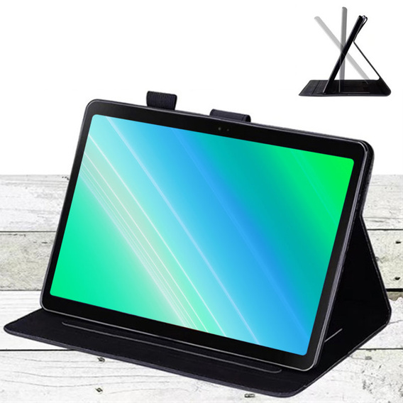 Puzdro pre iPad 10.2" 2021/2020/2019 (9/8/7 gen.), s chlopňou, animal, čierne