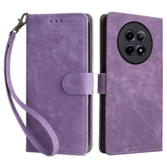 Flipové puzdro pre Realme 12 5G, RFID Wallet, fialové