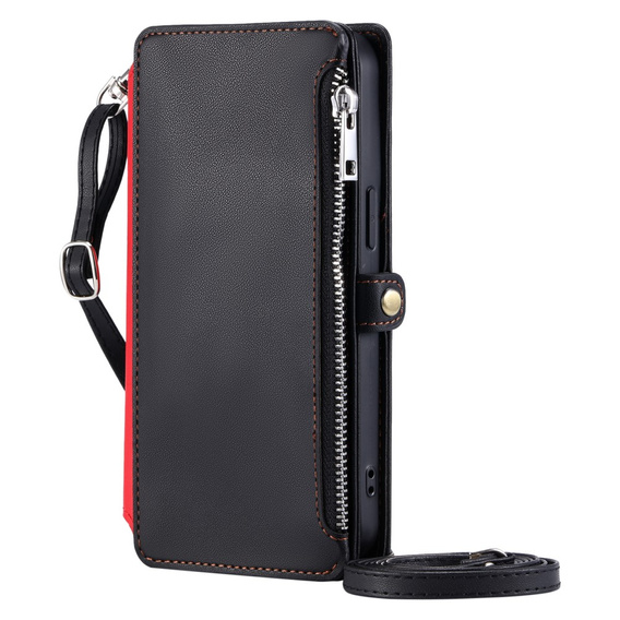 Klapkové puzdro pre Xiaomi Redmi 14C / Xiaomi Poco C75, Wallet Zipper Pocket, čierne