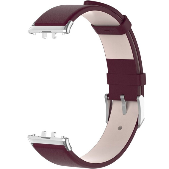 Kožený remienok pre Samsung Galaxy Fit 3, bordový