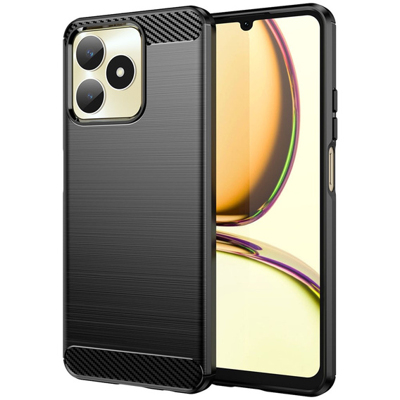 Obal na mobil pre Realme C51, Carbon, čierne