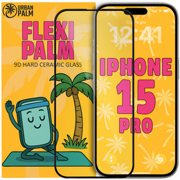 9D Flexi Palm keramické sklo pre iPhone 15 Pro