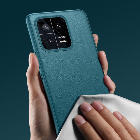 Kožené puzdro pre Xiaomi 13, leather hybrid, zelený