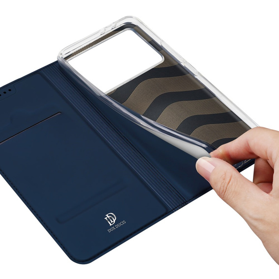 Dux Ducis Obal na mobil pre Xiaomi Poco F6 Pro, Skinpro, tmavomodré