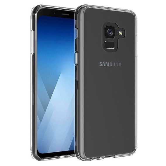 Obal na mobil pre Samsung Galaxy A8 2018, Fusion Hybrid, priehľadné