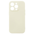 Obal na mobil pre iPhone 15 Pro, Silicone Lite, krémové