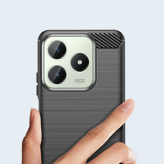 Obal na mobil pre Realme C63, Carbon, čierne