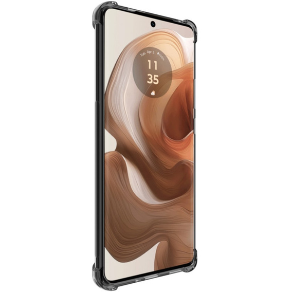 IMAK Obal na mobil pre Motorola Edge 50 Ultra, Dropproof, transparentné / čierne