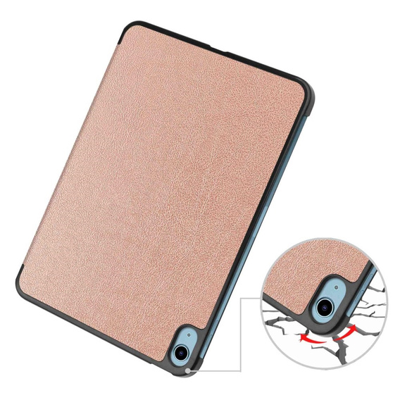 Puzdro pre iPad 10.9 2022 10 Gen, Smartcase s priestorom pre stylus, ružové