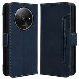 Klapkové puzdro pre Xiaomi Redmi A3, Card Slot, tmavomodré