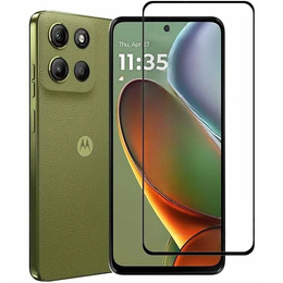 3D tvrdené sklo pre Motorola Moto G15 / Motorola Moto G15 Power, čierny rám