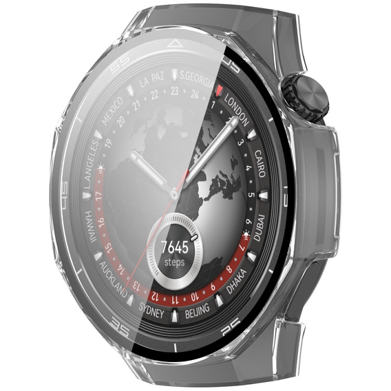 Puzdro 2v1 + tvrdené sklo pre Huawei Watch GT 5 Pro 46mm, priehľadné