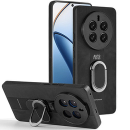 Puzdro pre Realme 12 Pro 5G / 12 Pro+ 5G, Leather Kickstand Ring, čierne