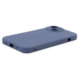 Obal na mobil pre iPhone 15 Plus, Silicone Lite, sivé