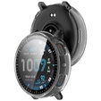 2 v 1 puzdro + tvrdené sklo pre Amazfit Active Max, priehľadné