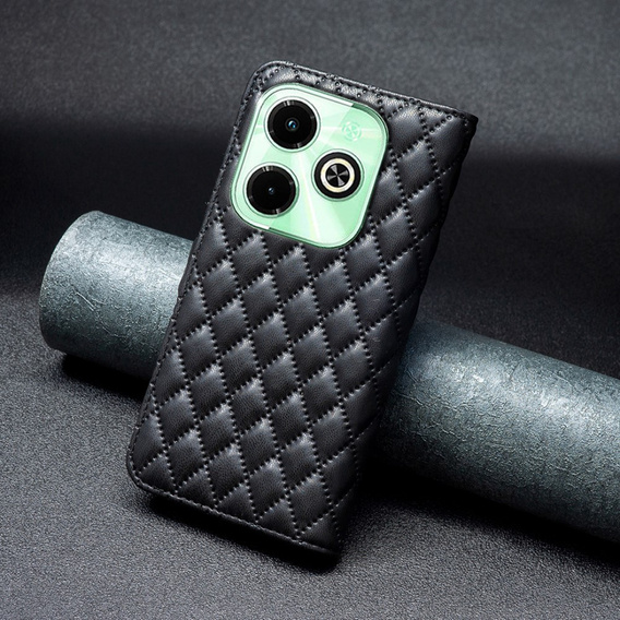 Klapkové puzdro pre Infinix Hot 40i, Wallet, BINFEN COLOR, čierne