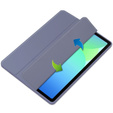 Puzdro pre Samsung Galaxy Tab S10 FE+ Plus, Smartcase Hybrid, so slotom na stylus, fialové