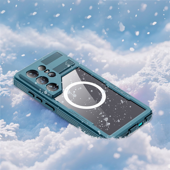 Redpepper MagSafe vodotesné puzdro pre Samsung Galaxy S26 Ultra, modré