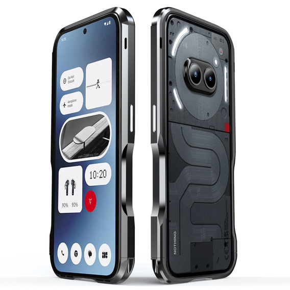 Puzdro LUPHIE pre Nothing Phone 2a / 2a Plus, Armor Bumper, čierne