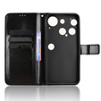 Klapkové puzdro pre Nothing Phone 3 5G, Crazy Horse Wallet, čierne
