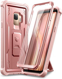 Obrnené puzdro pre Samsung Galaxy S9, Dexnor Full Body, ružové