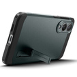Puzdro Spigen pre Samsung Galaxy A36 5G, Tough Armor Mag MagSafe, čierne + tvrdené sklo 9H